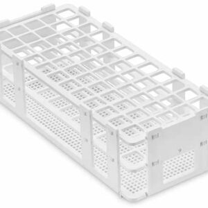 Test Tube Rack - For 16 mm Tubes, 60 Places, White - Image 1